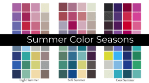 All three summer color palettes