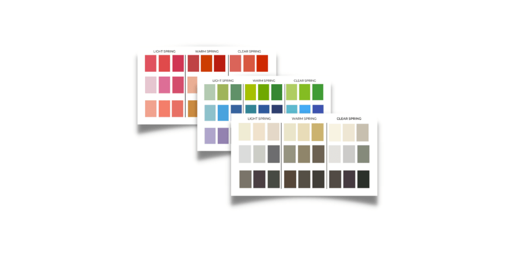 3 examples spring color palette