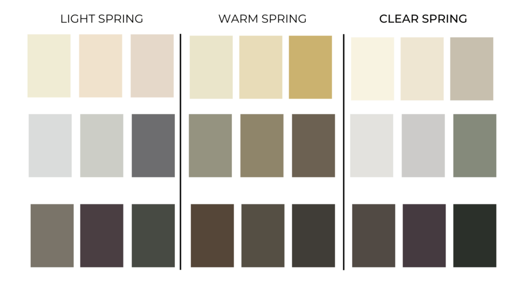 9 Spring Color Palette Neutrals