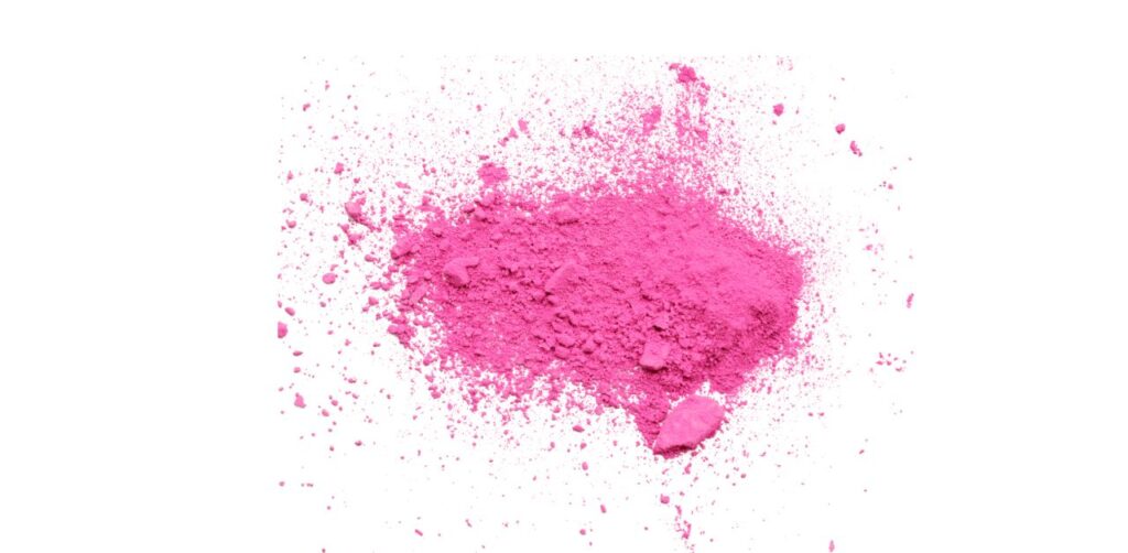 Pink eyeshadow look makeup powder
