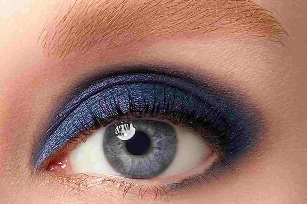 Dark blue shadow stick blue makeup looks