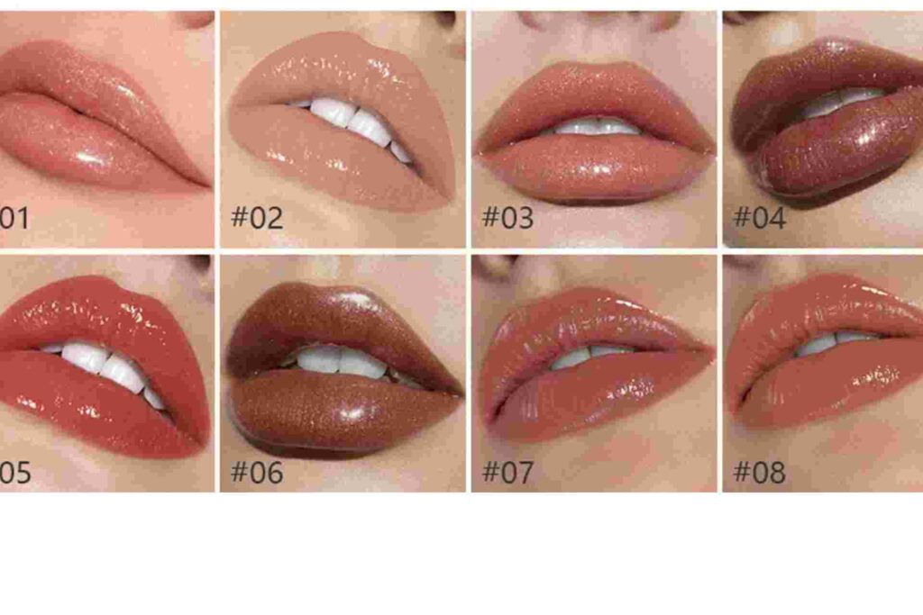 8 lip shades neutral makeup looks lipgloss