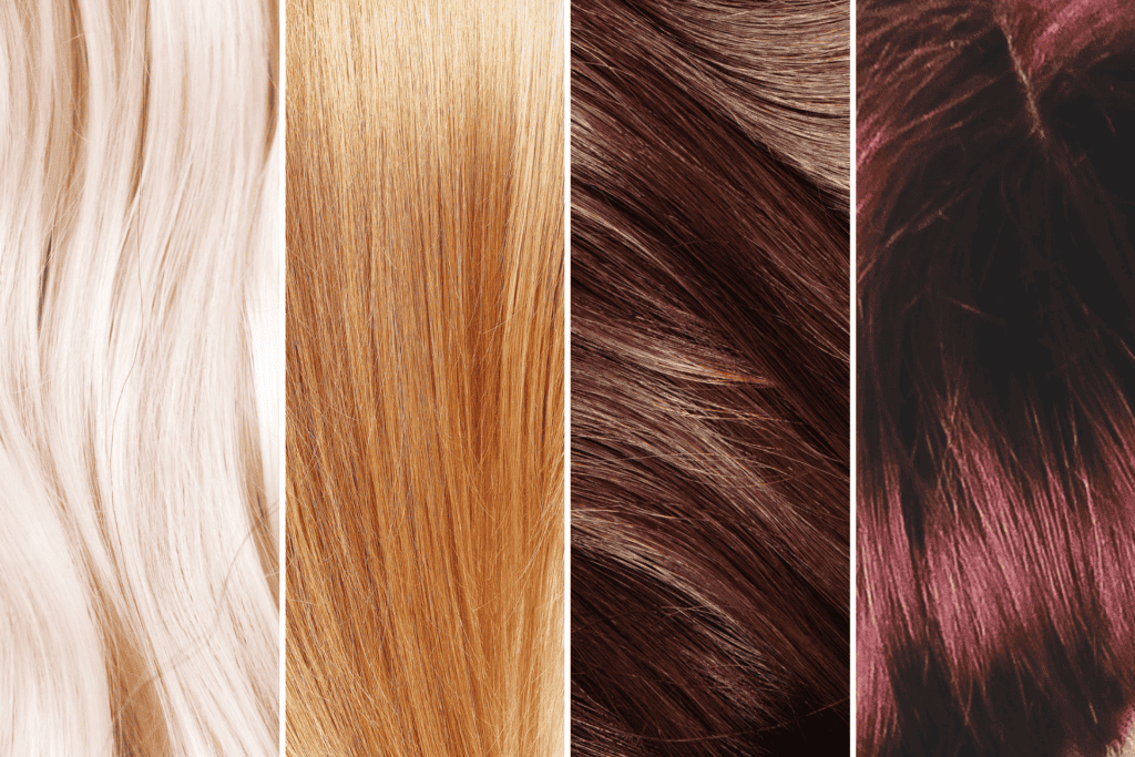 Different Shades of Warm Toned Hair 