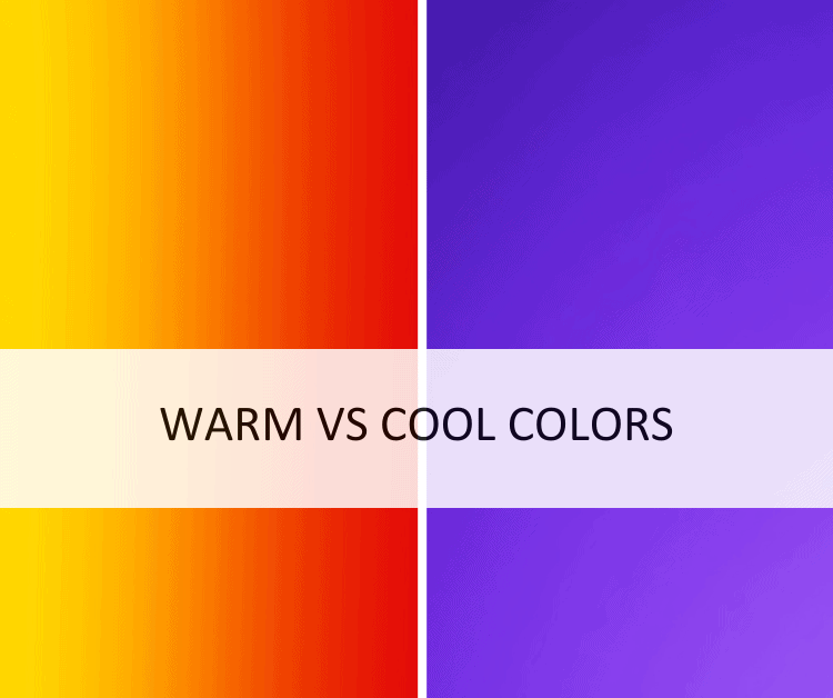 Different warm vs cool colors