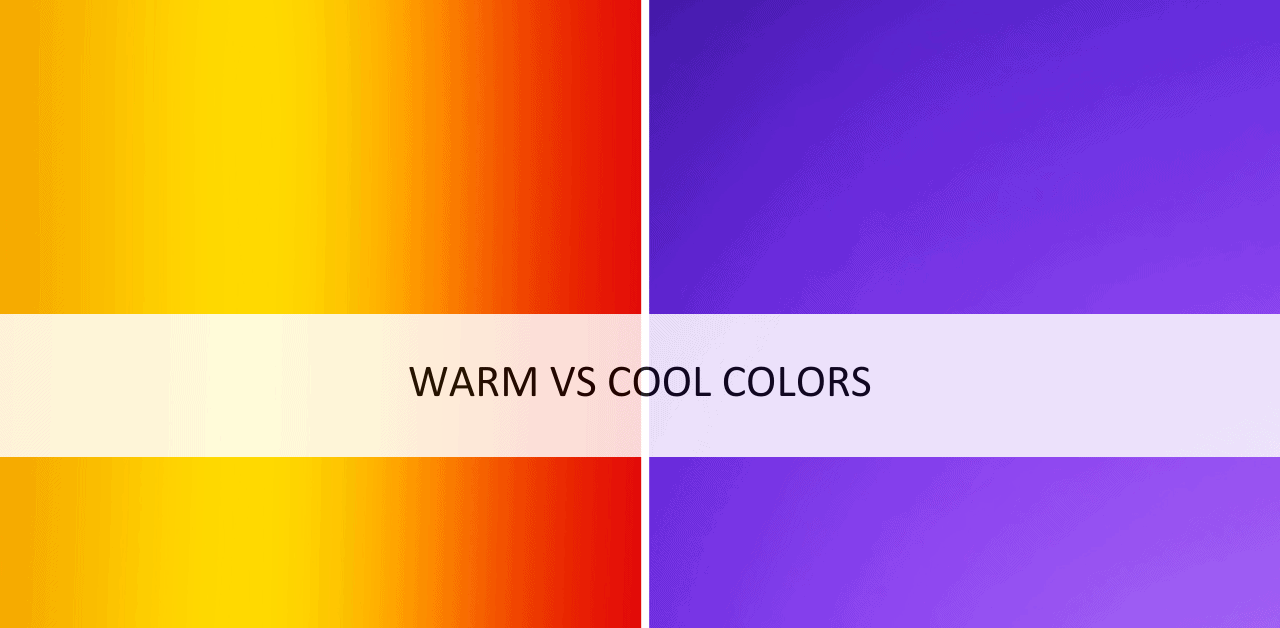 Different warm vs cool colors