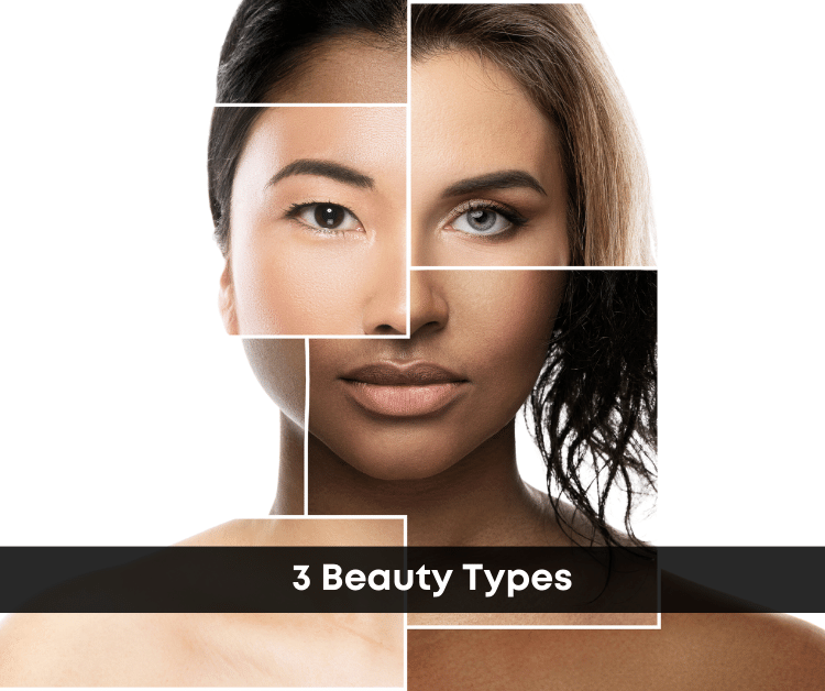 Collage of Different Beauty Type Feautures