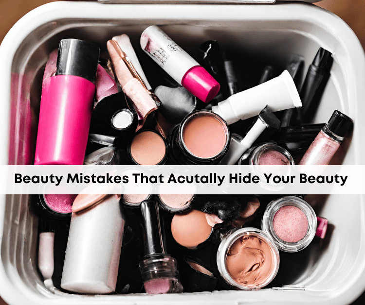 Makeup In A Trash Can Due To Beauty Mistakes