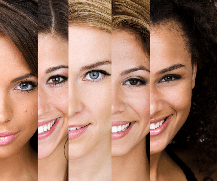 Showing Women with All Color Types Beauty Types