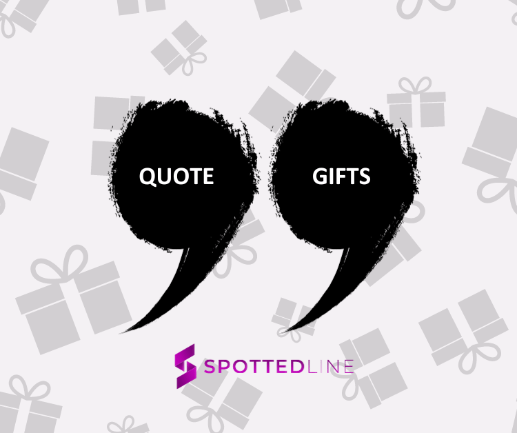 Quotation Marks and Gifts for Best Quote Gifts