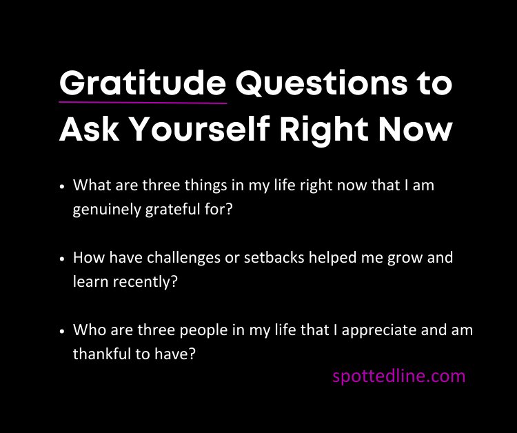 Gratitude Questions for You Infographic