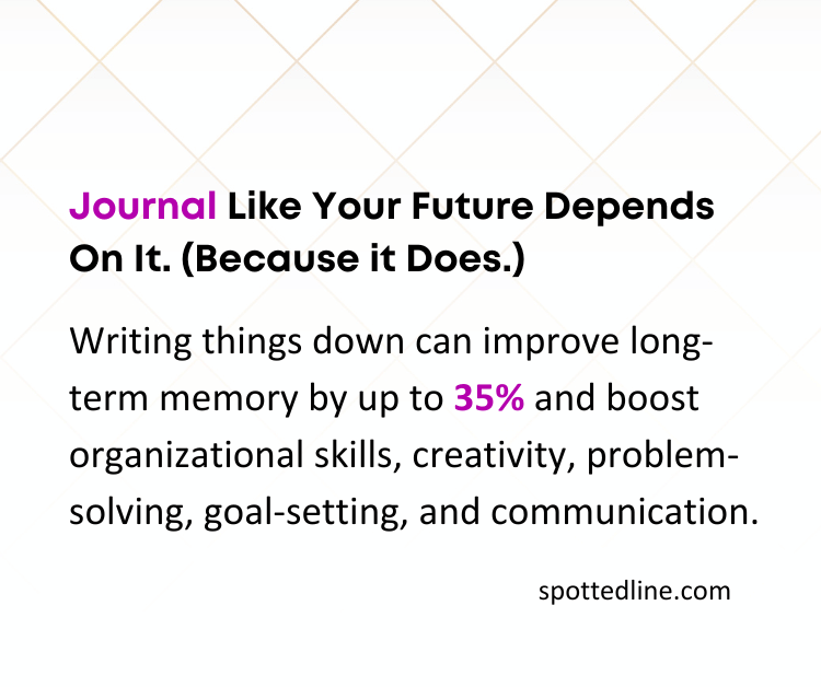 Journal Like Your Future Depends on It.