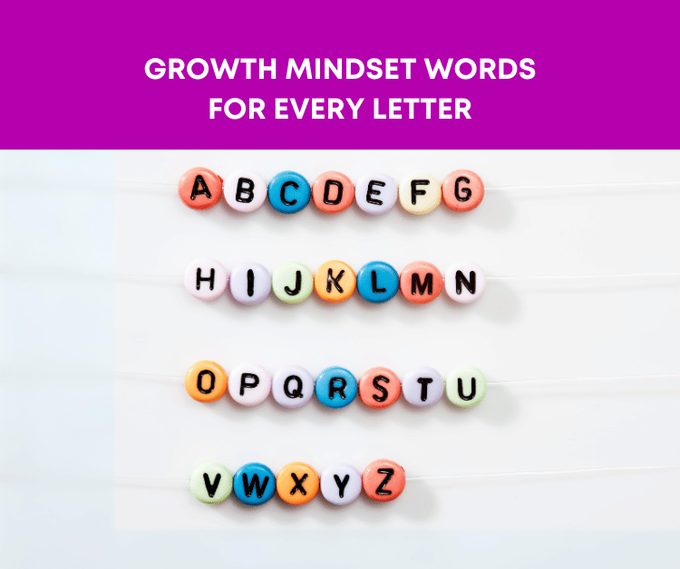 Every Letter Growth Mindset Words
