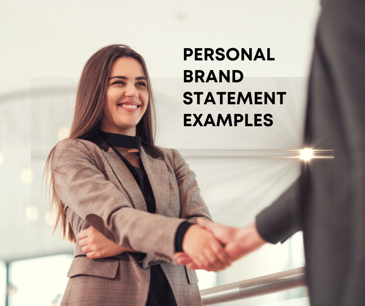 Woman About to Say her Personal Brand Statement Examples