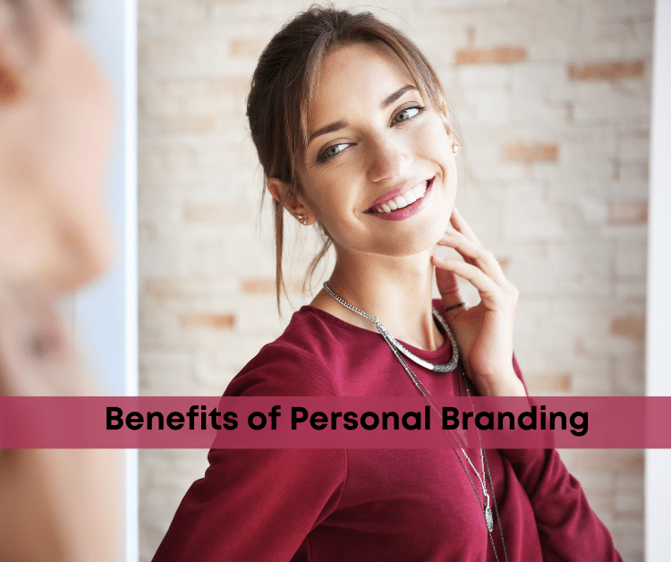 Woman Looking in Mirror Benefits of Personal Branding