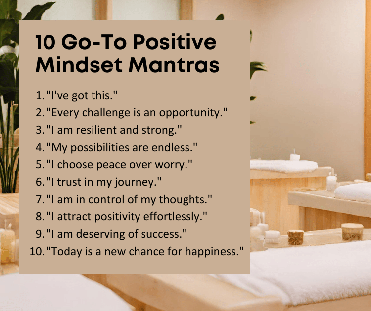 List of 10 Positive Mindset Mantras