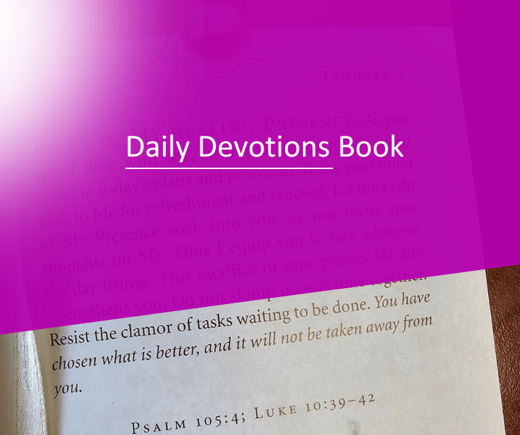 Sarah Youngs Daily Devotional Book Page