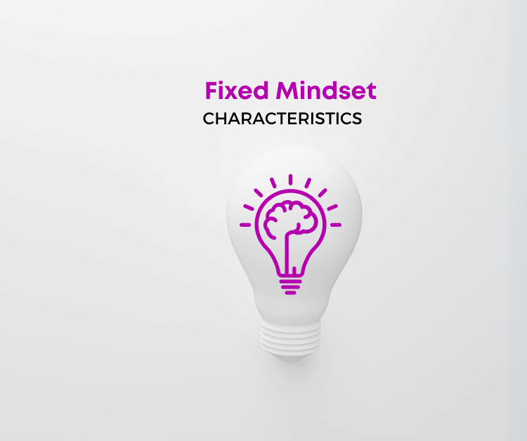 mindset lightbulb to spot fixed mindset