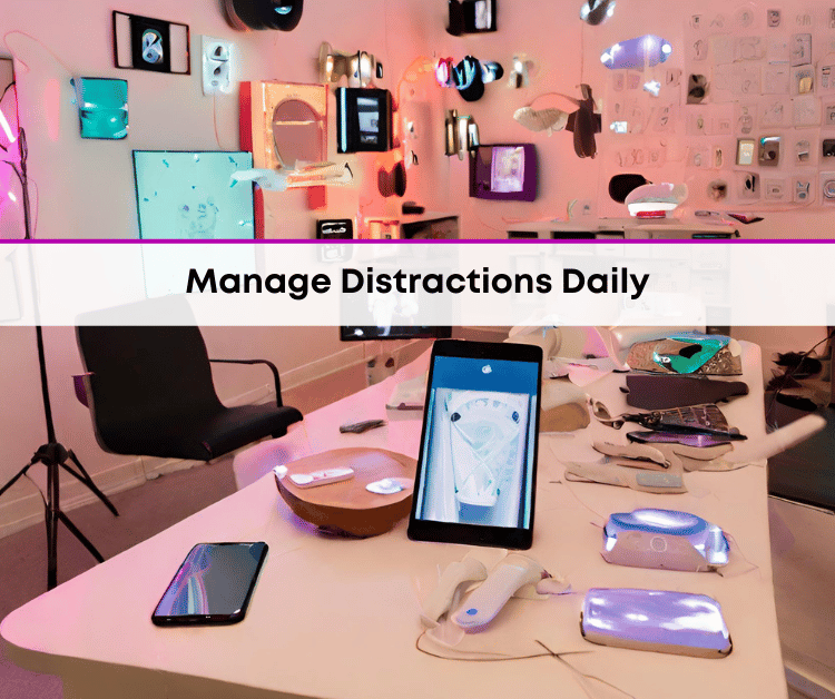 Modern room filled with daily distractions you need to manage