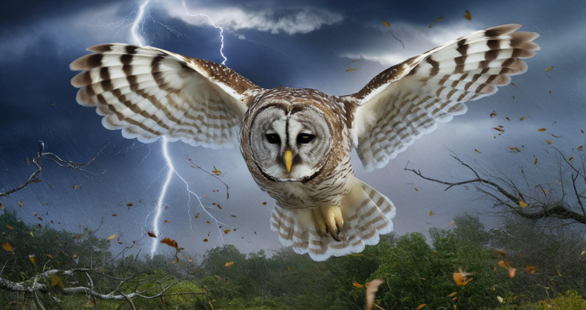 muestra catastrofica de un barred owl